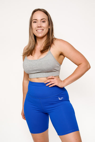 Scrunch Biker Shorts Ocean Blue