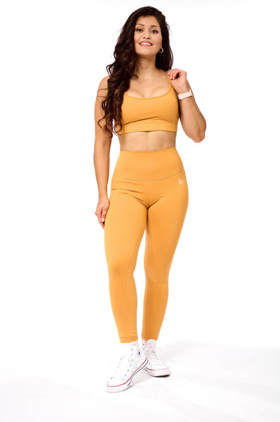 Scrunch legging Oker Yellow
