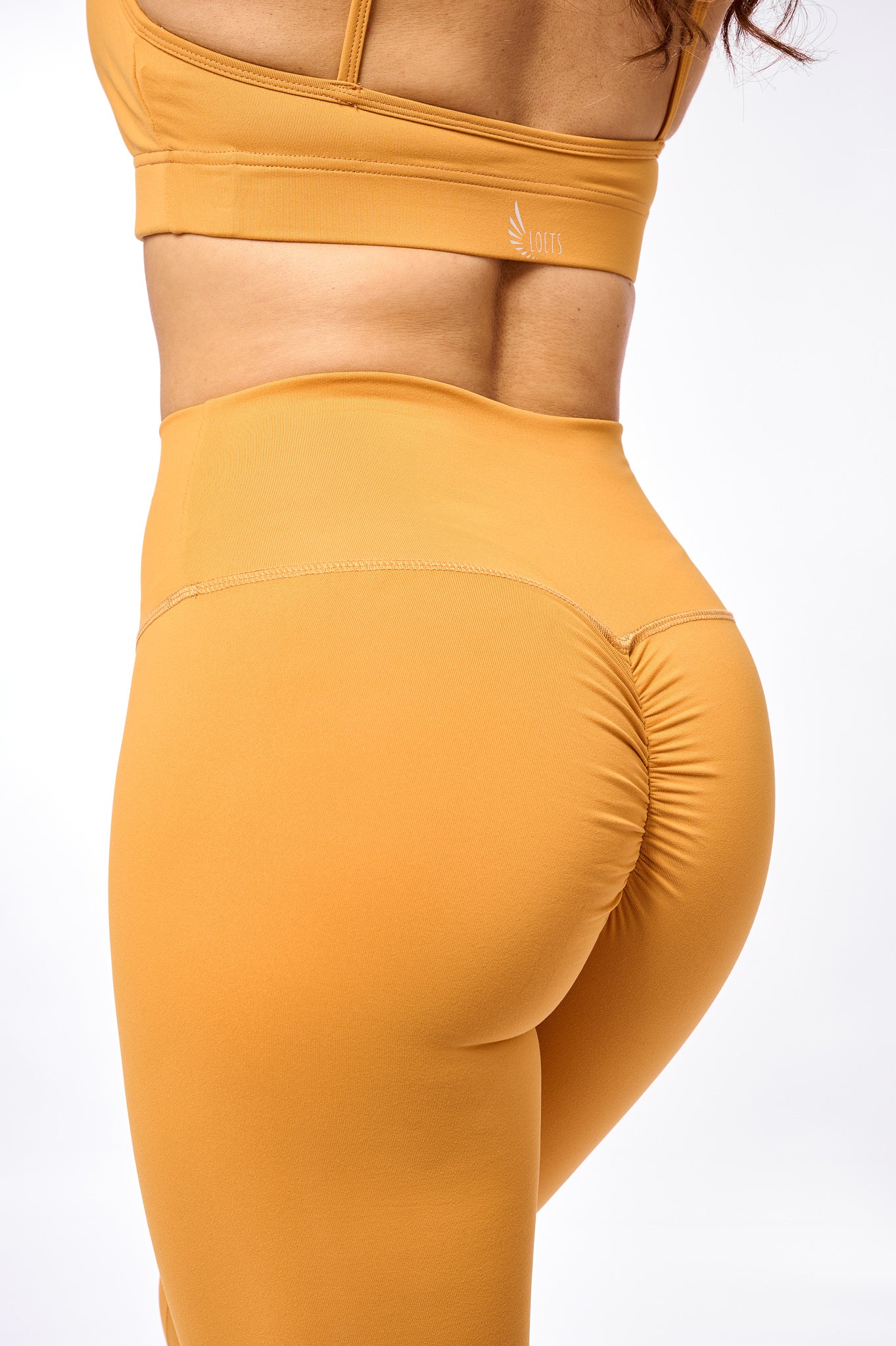 Scrunch legging Oker Yellow
